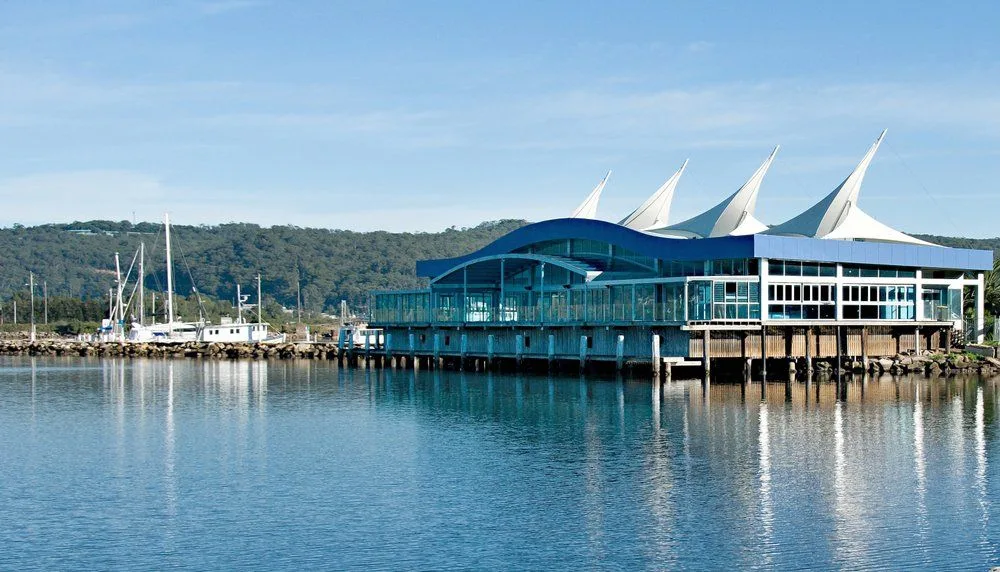 Gosford marina and waterfront on the Central Coast of NSW